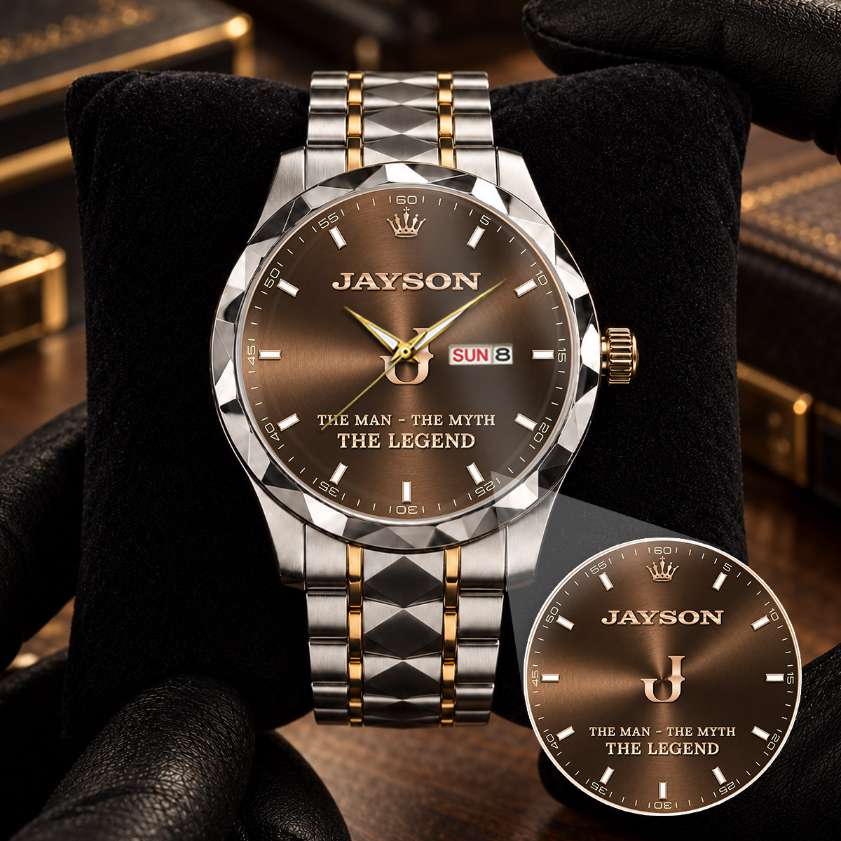 Image ad for a personalized men's watch from NameCollab